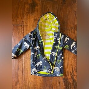 Hatley boys Dino bones color changing rain jacket